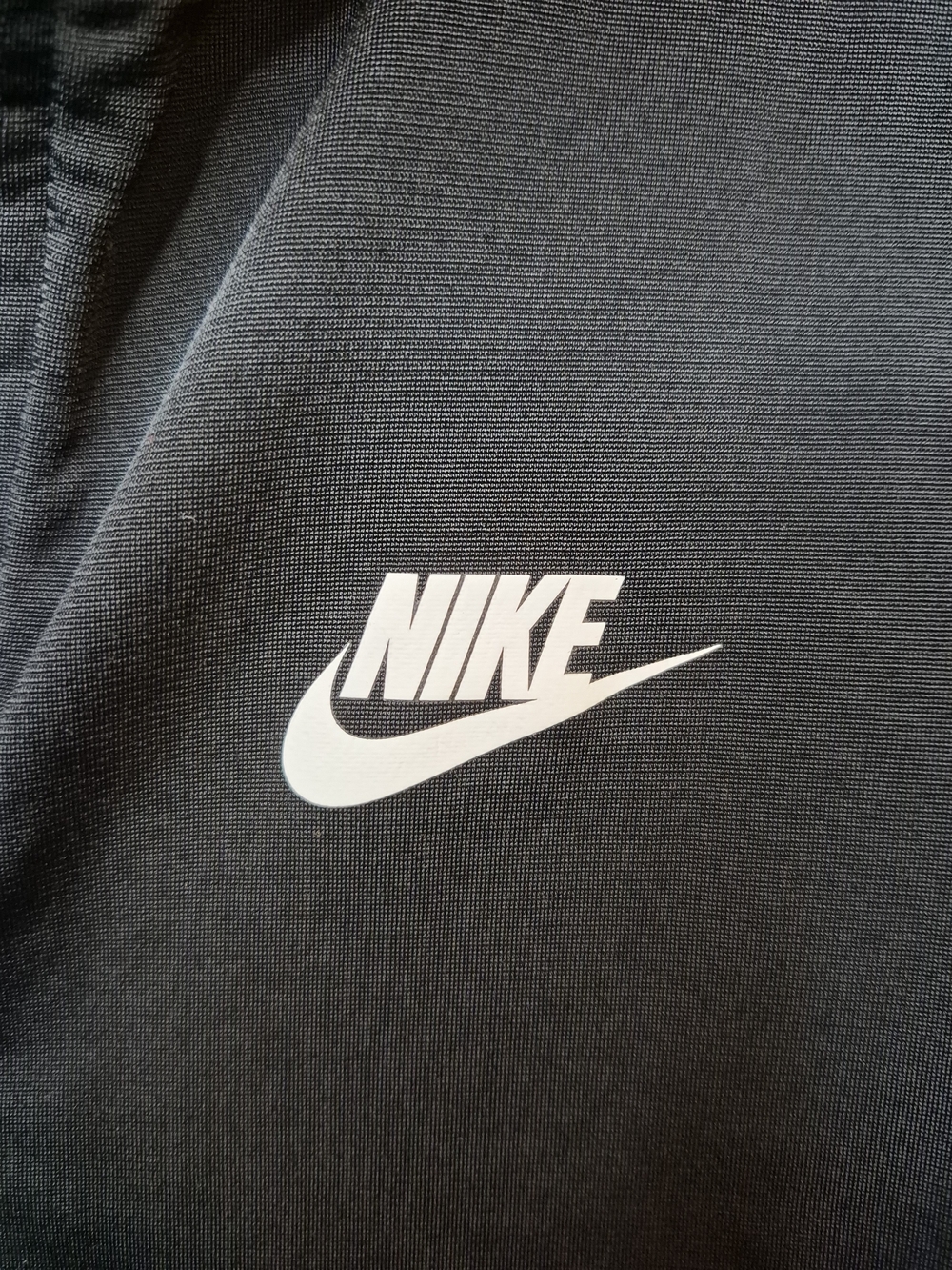 Nike Black Full-Zip Kids (Unisex) Jacket with White Swoosh - Picture 3 of 7